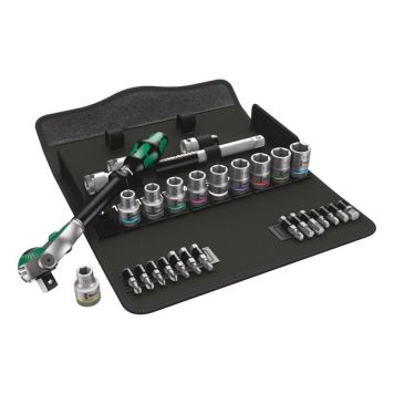 SKRALLESKAFTSETT WERA 1/2" 28 DELER                     
