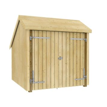 SYKKELSKJUL PLUS UBEHANDLET MED DOBBELDØR 5,7 M²