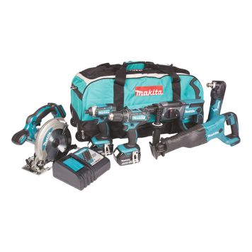 VERKTØYPAKKE MAKITA DLX6038T 6 STK 18V MASKINER