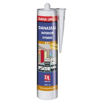 INTERIØRFUG DANA LIM DANASEAL 521 HVIT 290ML