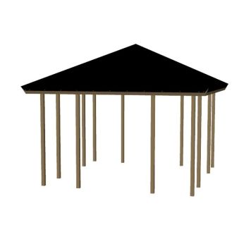 PAVILJONG PLUS ÅPEN MODELL 328X328CM 