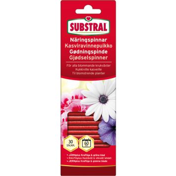 NÆRINGSPINNER SUBSTRAL RØDE 30STK