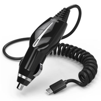 BILLADER HAMA MICRO USB 1,2A SVART