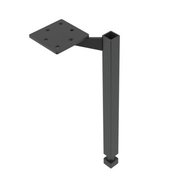 MØBELBEN SCANBAD CLASSIC 204-244MM SVART 2PK 