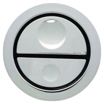 SPYLEKNAPP GEBERIT MØBELTRYK KROM 64 MM RUND DUAL FLUSH