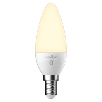 LYSPÆRE NORDLUX SMART E14 C35 2700 KELVIN 380 LUMEN HVIT