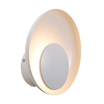 VEGGLAMPE NORDLUX MARSİ Ø21XH21CM DEMPBAR HVIT