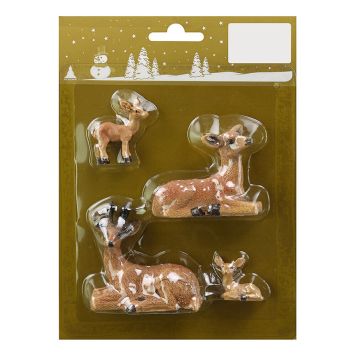 JULEDEKORASJON REINSDYR 4STK 