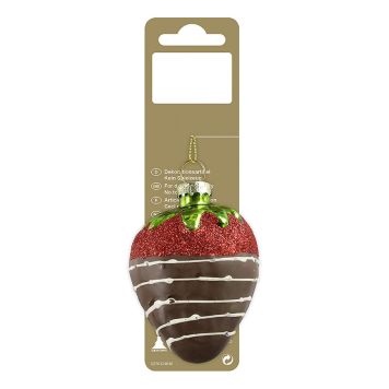 JULETREPYNT JORDBÆR MED SJOKOLADE