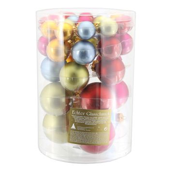 JULEKULER GLASS BLANDET 40STK