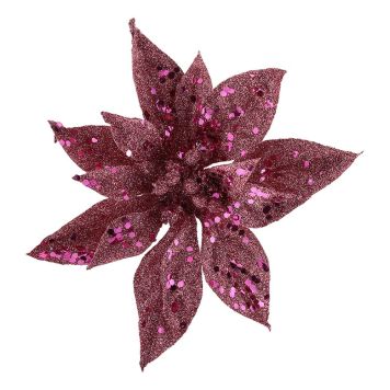 JULETREPYNT JULESTJERNE 14CM ROSA