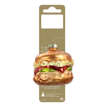 JULETREPYNT HAMBURGER 6,5CM