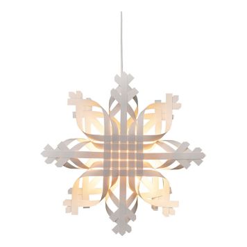 ADVENTSSTJERNE KONSTSMIDE PAPIR 50CM HVIT