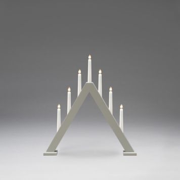 ADVENTSSTAKE KONSTSMIDE 7 MATTGRÅ