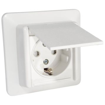 STIKKONTAKT ELKO 1V JORDET LOKK INNFELT MED LOKK