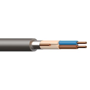 KABEL DRAKA PFSP 2X2,5/2,5 AL R25 25M HVIT