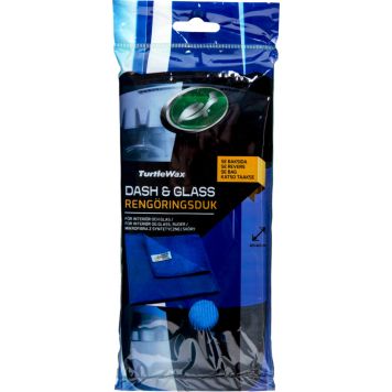 MIKROFIBERKLUT TURTLE WAX DASH & GLASS TOWEL BLÅ