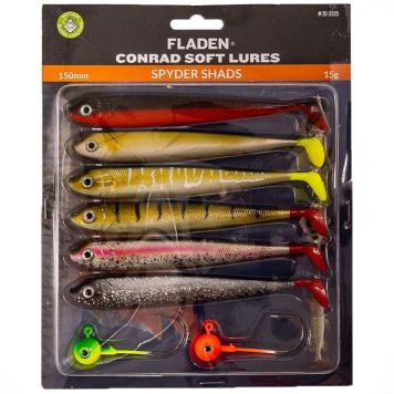 FISKESLUK FLADEN FISHING CONRAD SOFTLURES 3X6 150MM GUDDI SHAD