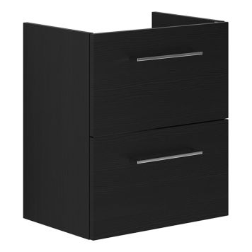 SERVANTSKAP SCANBAD MULTO GRUND MED UTSKJÆRING FOR VEGGAVLØP SVART STRUKTUR 50CM