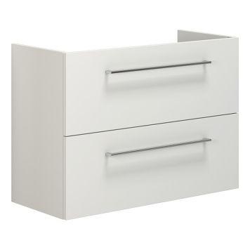 SERVANTSKAP SCANBAD MULTO GRUND MED UTSKJÆRING FOR VEGGAVLØP HVIT MATT 80CM