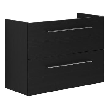 SERVANTSKAP SCANBAD MULTO GRUND MED UTSKJÆRING FOR VEGGAVLØP SVART STRUKTUR 80CM