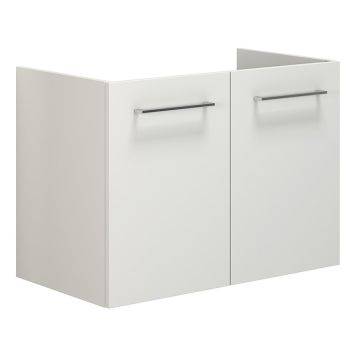 SERVANTSKAP SCANBAD MULTO LOTTO MED DØRER HVIT MATT 80CM