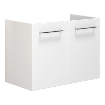 SERVANTSKAP SCANBAD MULTO LOTTO MED DØRER HVIT HØYBLANK 80CM