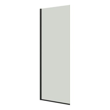 DUSJVEGG SCANBAD FLEXI D90 KLART GLASS 90CM SVART