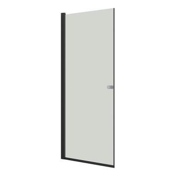 DUSJDØR SCANBAD FLEXI A100 KALRT GLASS 100CM SVART