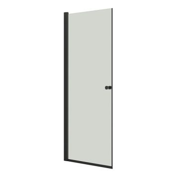 DUSJDØR SCANBAD FLEXI A90 SLAGDØR KLARGLASS 90CM SVART