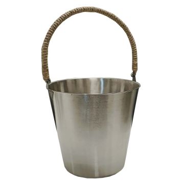 BADSTUEBØTTE SAUNIA GIGANT RUSTFRITT STÅL 10L