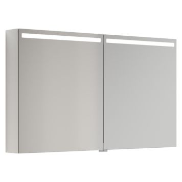 SPEILSKAP SCANBAD TOP 2 DØRER HVIT HØYBLANK 120CM