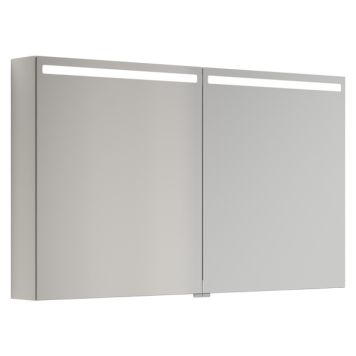 SPEILSKAP SCANBAD TOP 2 DØRER HVIT MATT 120CM