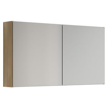 SPEILSKAP SCANBAD SELECT 2 DØRER VARM EIK 120CM