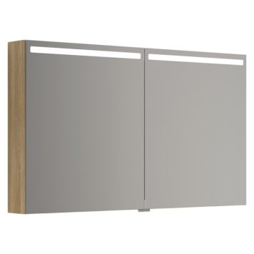 SPEILSKAP SCANBAD TOP 2 DØRER VARM EIK 120CM