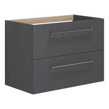 SERVANTSKAP SCANBAD MULTO 2 SKUFFER GRÅ MATT 80CM