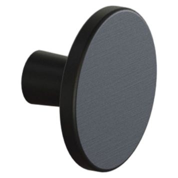 HÅNDTAK SCANBAD BUTTON SVART RESIRKULERT PLAST Ø42MM
