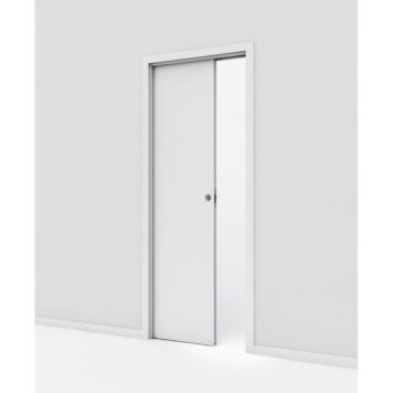 SKYVEDØR SAFCO SLETT KOMPAKT HVIT 8X21