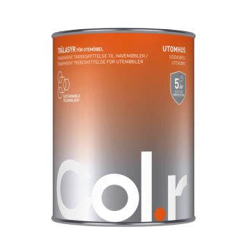 MALING COL.R FOR UTEMØBLER HVIT 1L