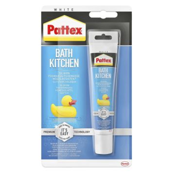VÅTROMSSILIKON PATTEX BAD- OG KJØKKENVITAMIN 50ML