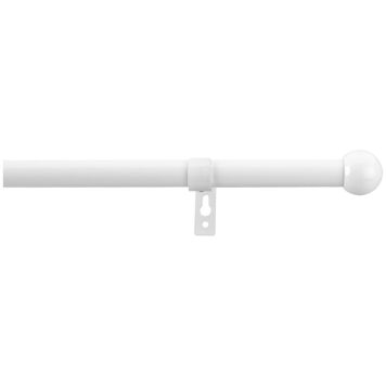 GARDINSTANG KIRSCH MALAGA SETT 90-160CM HVIT