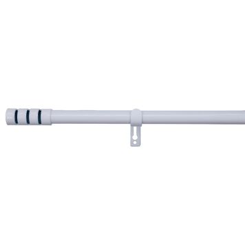 GARDINSTANG KIRSCH MIST SET 90-160CM Ø19MM HVIT