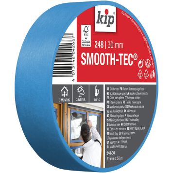 MASKERINGSTAPE KIP SMOOTH-TEC 36MMX50M BLÅ