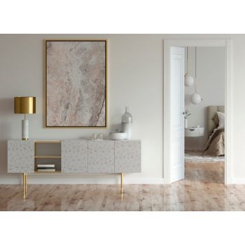 DEKORFOLIE D-C-FIX TICO 45X200CM GRÅ/GULL