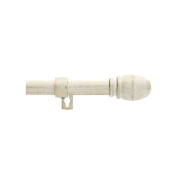 GARDINSTANG KIRSCH MOZART SETT 160-300M Ø19MM HVIT/GULL