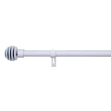 GARDINSTANG KIRSCH AURA SETT 90-160CM Ø19MM HVIT