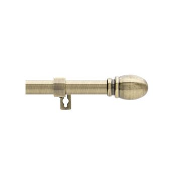 GARDINSTANG KIRSCH HAVANA SETT 90-160CM Ø19MM ANTIKK MESSING