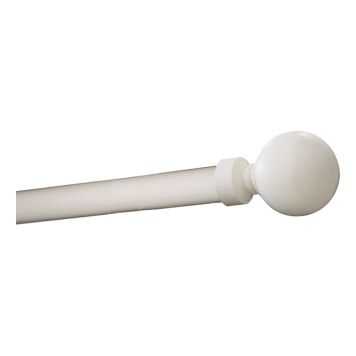 GARDINSTANG HASTA MIAMI 130-240 CM HVIT