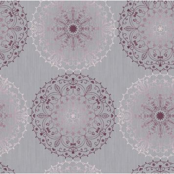 VOKSDUK D-C-FIX MONTE CARLO CHARLENE GRÅ 140CM PER METER