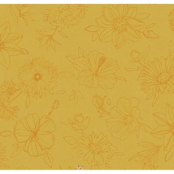 VOKSDUK D-C-FIX  MANHATTAN PALMAS GUL 130X160CM